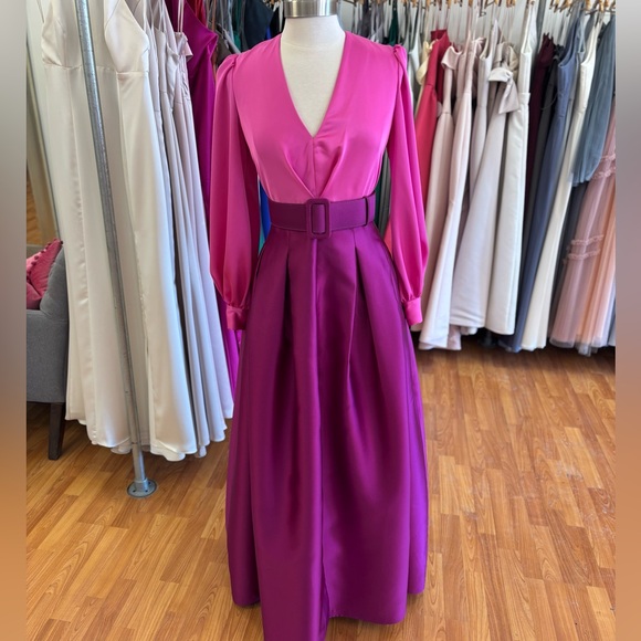NEW Sachin & Babi Zoe Gown Pink / Magenta, size 10 - Picture 2 of 2